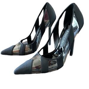 Jessica Rich  Zaza Stiletto Heel  Pumps Mesh Inserts Black NEW  EU35/ US 5